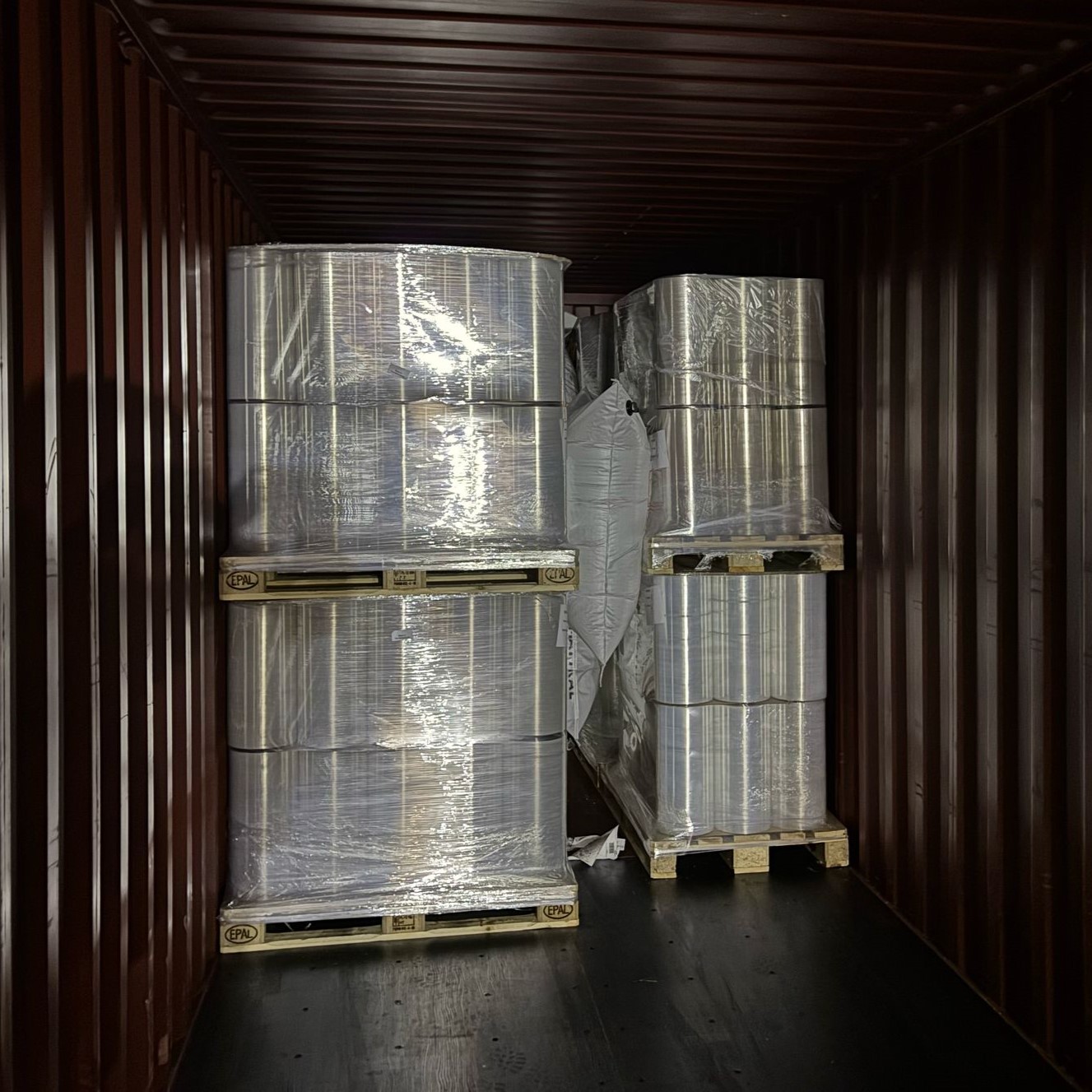 Stretch Film Stocklot loading container